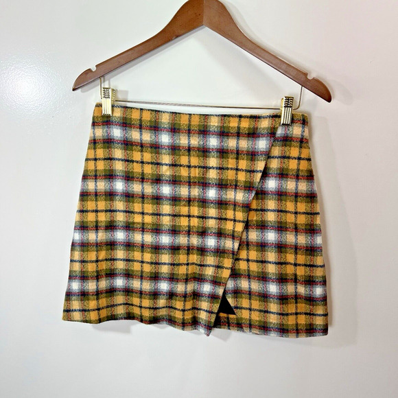 Abercrombie & Fitch Dresses & Skirts - VTG Abercrombie & Fitch Women's Y2K Wool Plaid Skirt Size S 6 Clueless 90S Check